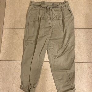 A/X Armani Exchange beige cotton blended pants with ribbons size:2